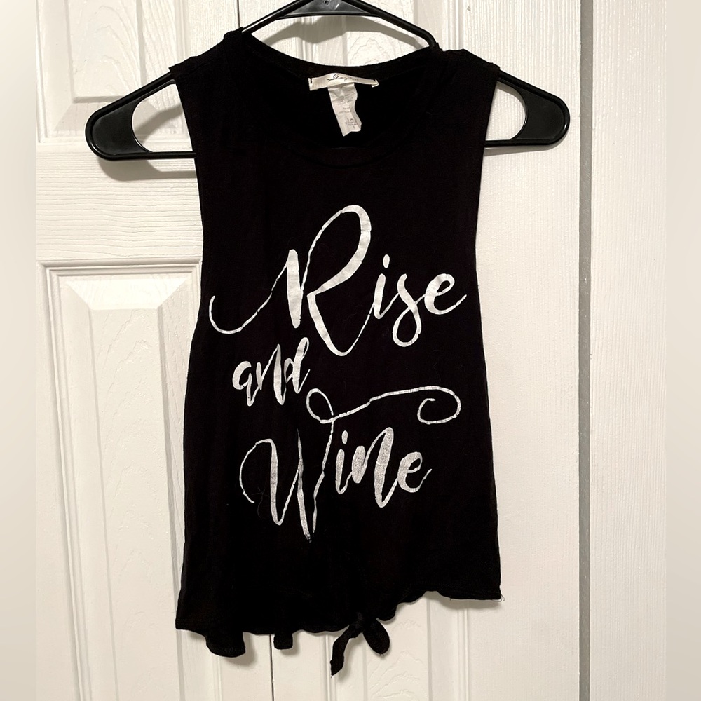 “Rise and wine” tank
